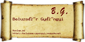 Beluzsár Gyöngyi névjegykártya